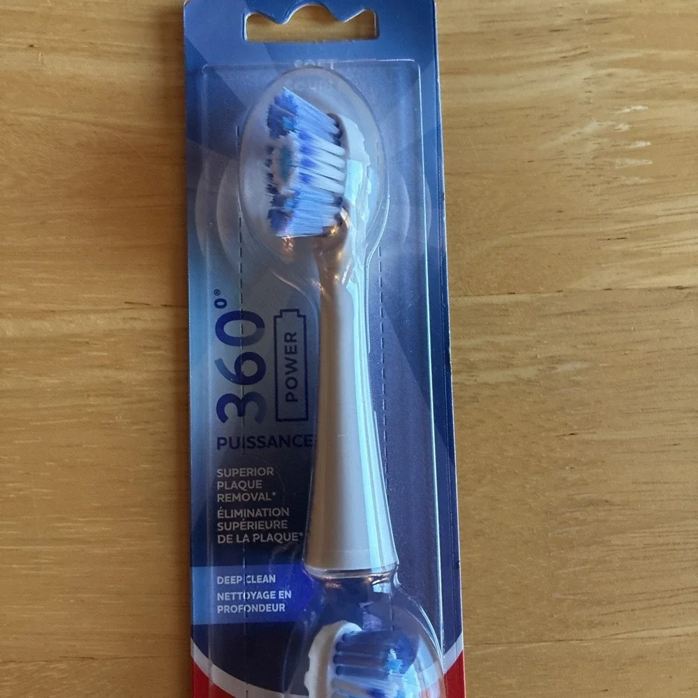 Colgate 360 Power White Toothbrush Replacement Heads Soft Two Brushes